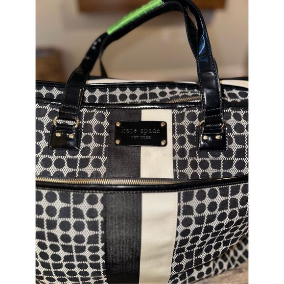Kate Spade Noel Print Duffle Weekender duffle Bag - Picture 2 of 9